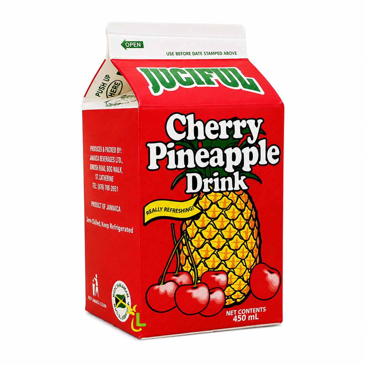 Juciful Cherry Pineapple Box Drink 450 ml