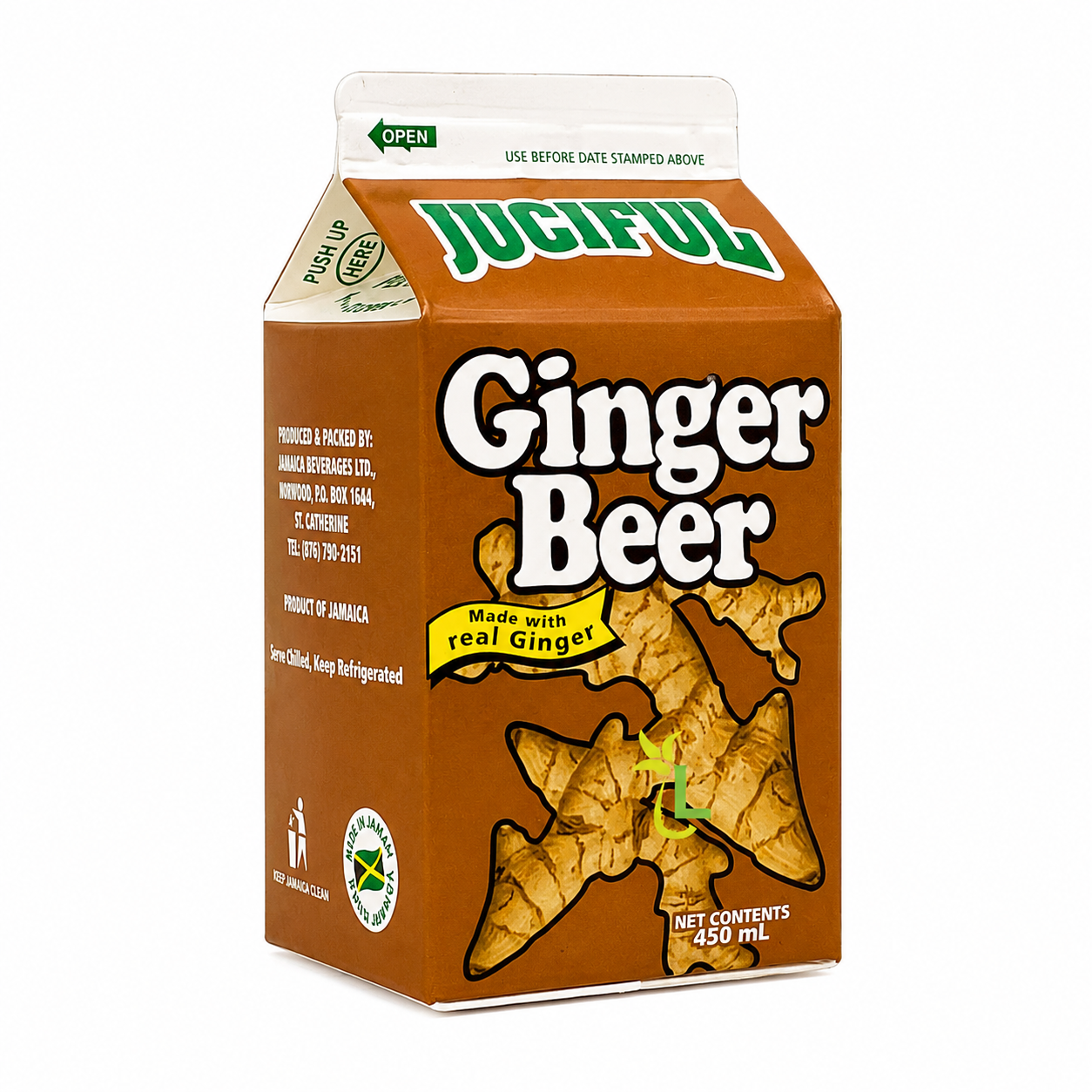 Juciful Ginger Beer Box Drink 450 ml