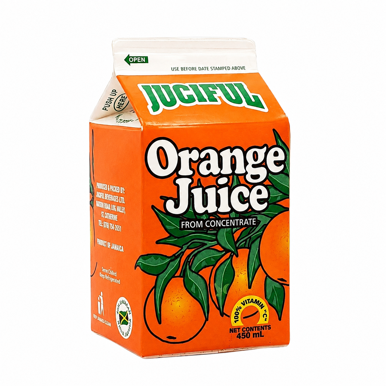 Juciful Orange Juice Box Drink 450 ml