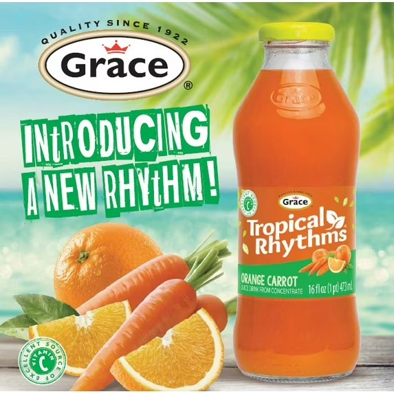 Grace Tropical Rhythms Orange Carrot