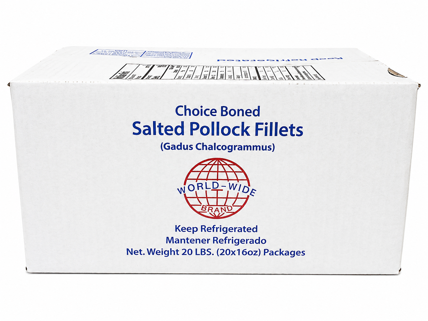 World-Wide Salted Pollock (Saltfish) Fillets