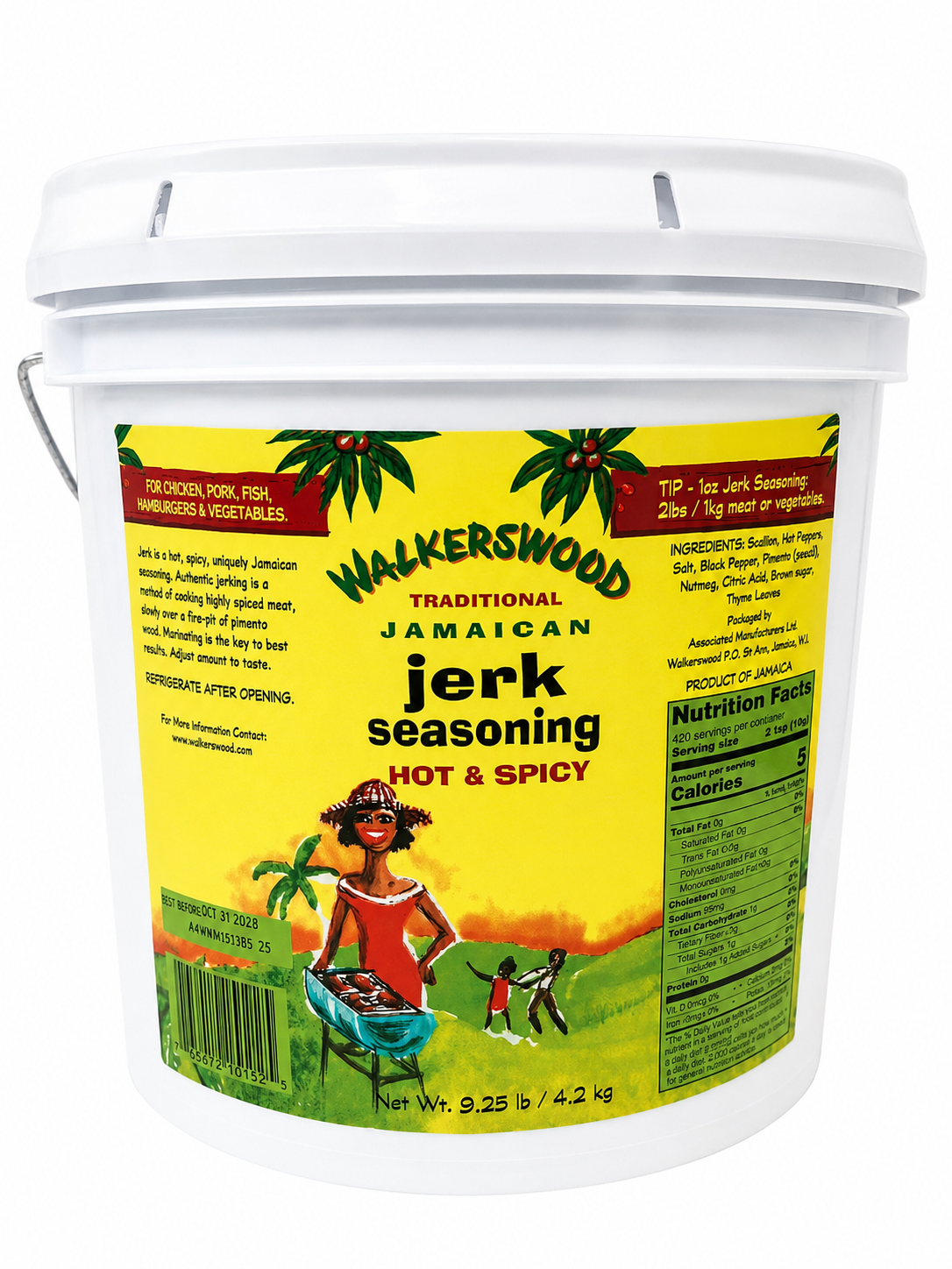 Walkerswood Hot Jamaican Jerk Seasoning 1 gal